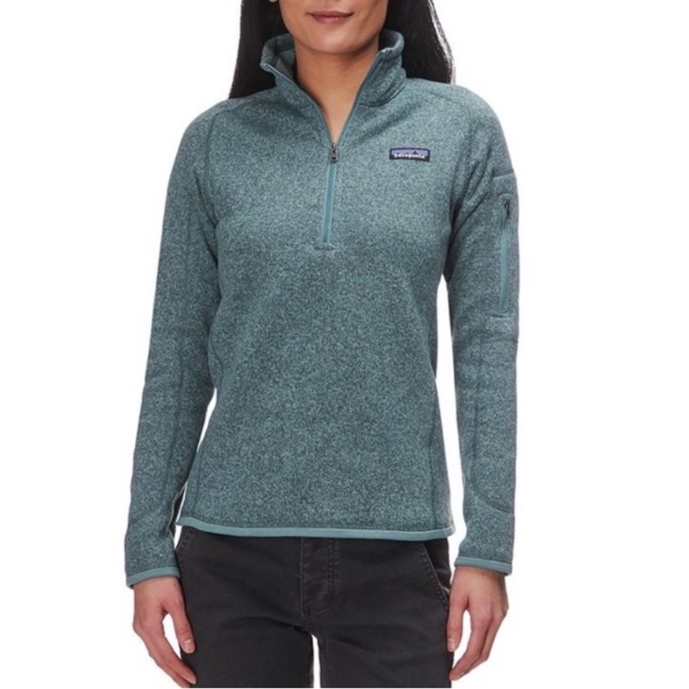 Patagonia Better Sweater Small Teal Pullover Lightweight Outdoor Hiking Camping - Picture 2 of 13